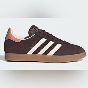 Brand New in box Adidas Gazelle Shadow Brown/Cream White/Gum Women’s US Size 5